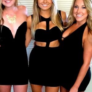 black cage tobi dress